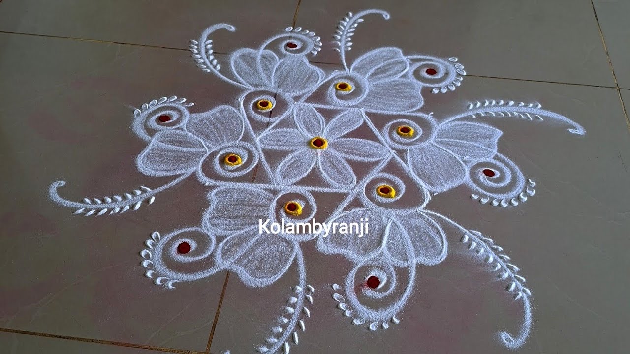 Tuesday special star rangoli with unique rangolidesigns #kolam #rangolidesigns #trendingposts 