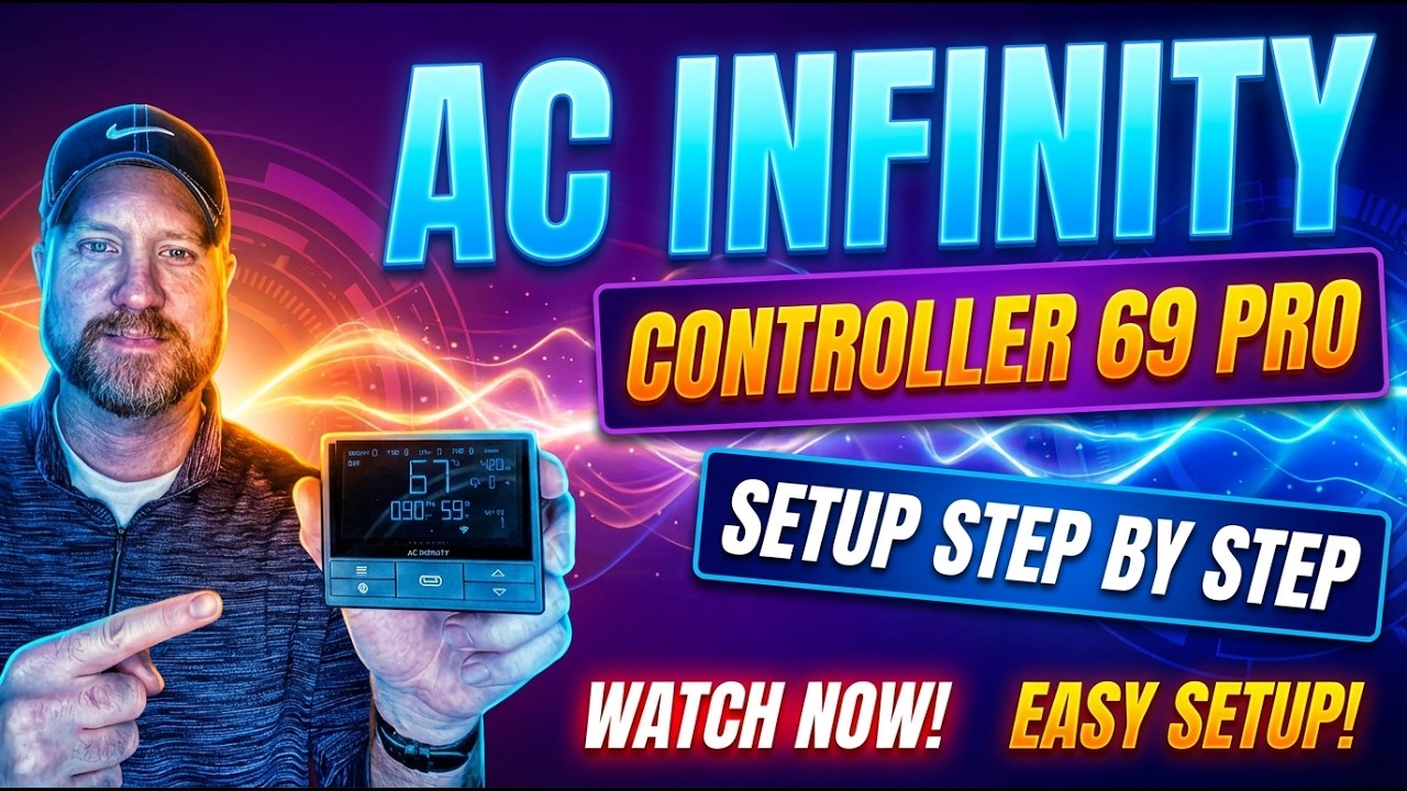Преобразите свое пространство: подробное руководство по контроллеру AC Infinity Controller 69 Pro!