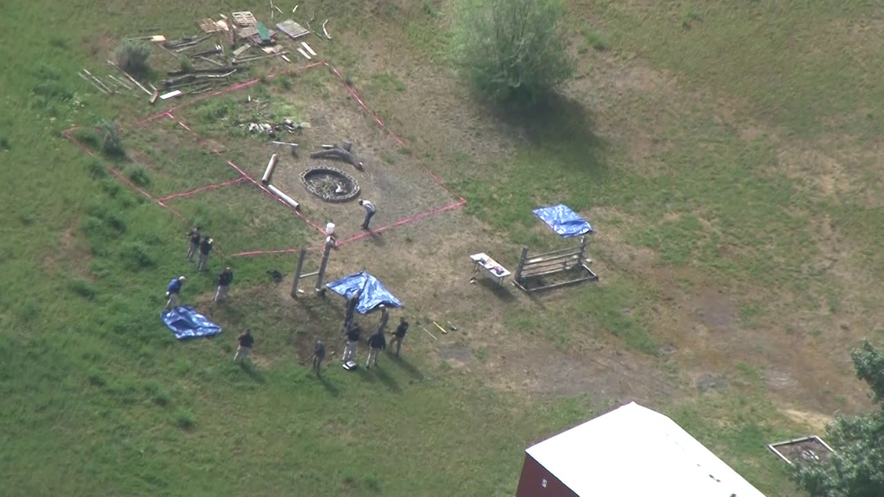 Aerial footage of Chad Daybell's Fremont County home on June, 9, 2020.