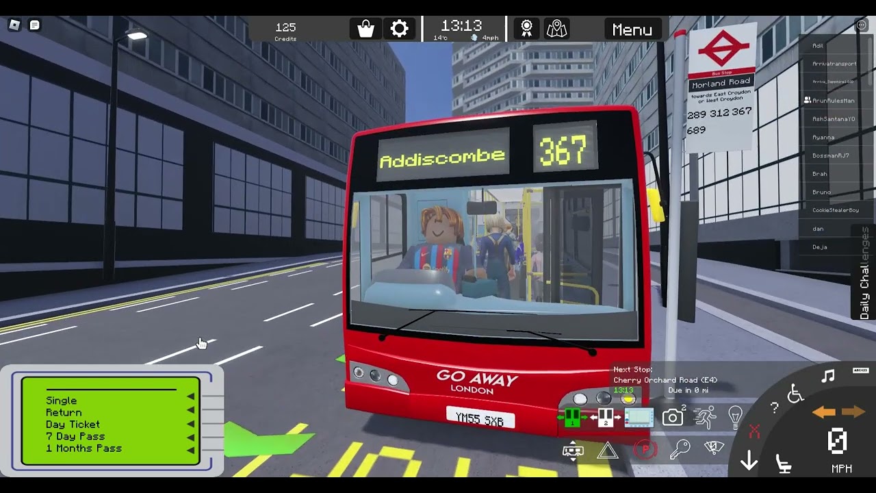 367 Bus Route I Croydon Roblox