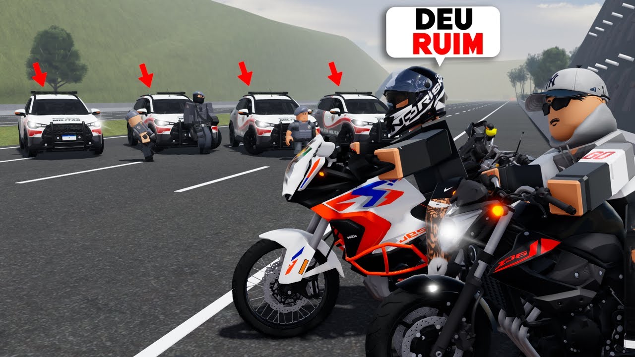 ROBLOX - NUNCA VI TANTA POLICIA NA RUA DO GRAU DE MOTO