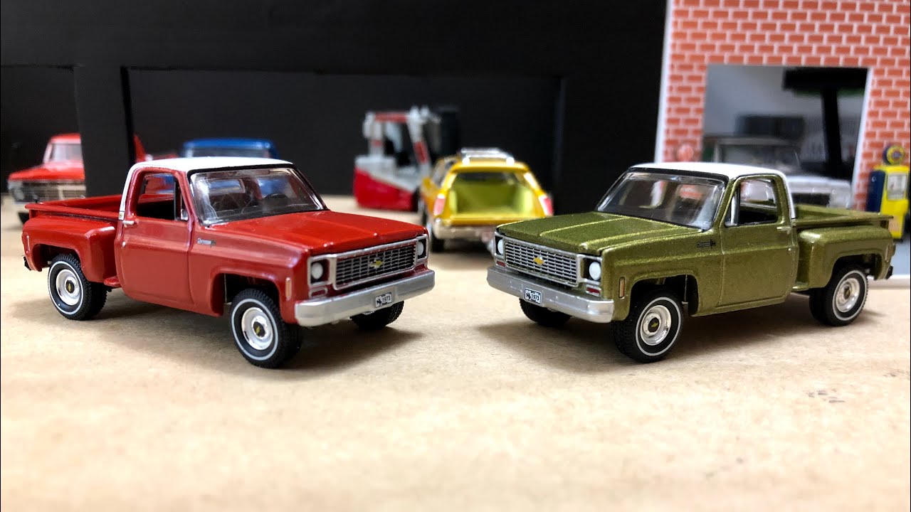 Auto World 1973 Chevy Cheyenne 1/64 Pickups!! Beautiful! #Diecast