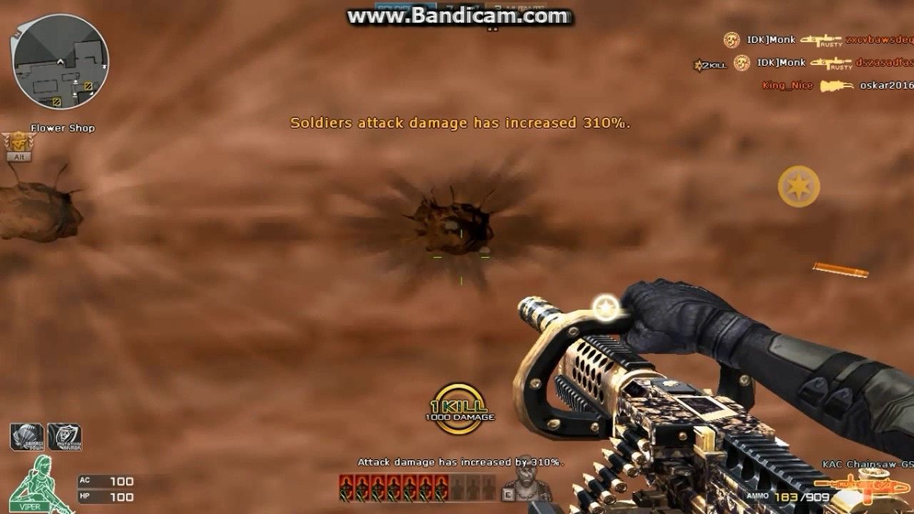 CrossFire NA : KAC Chainsaw -Rusty Gold Skull