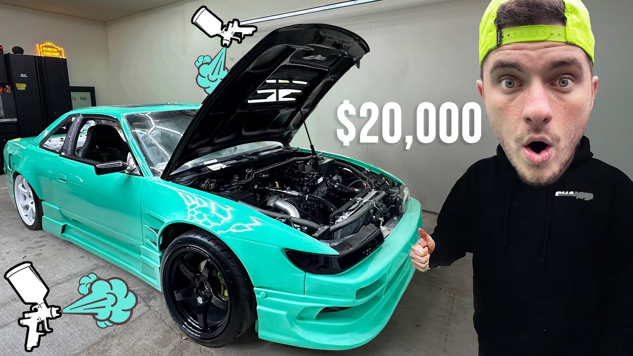 Покраска моего EcoBoost 240SX своими руками за 20 000 долларов — это под силу ЛЮБОМУ!