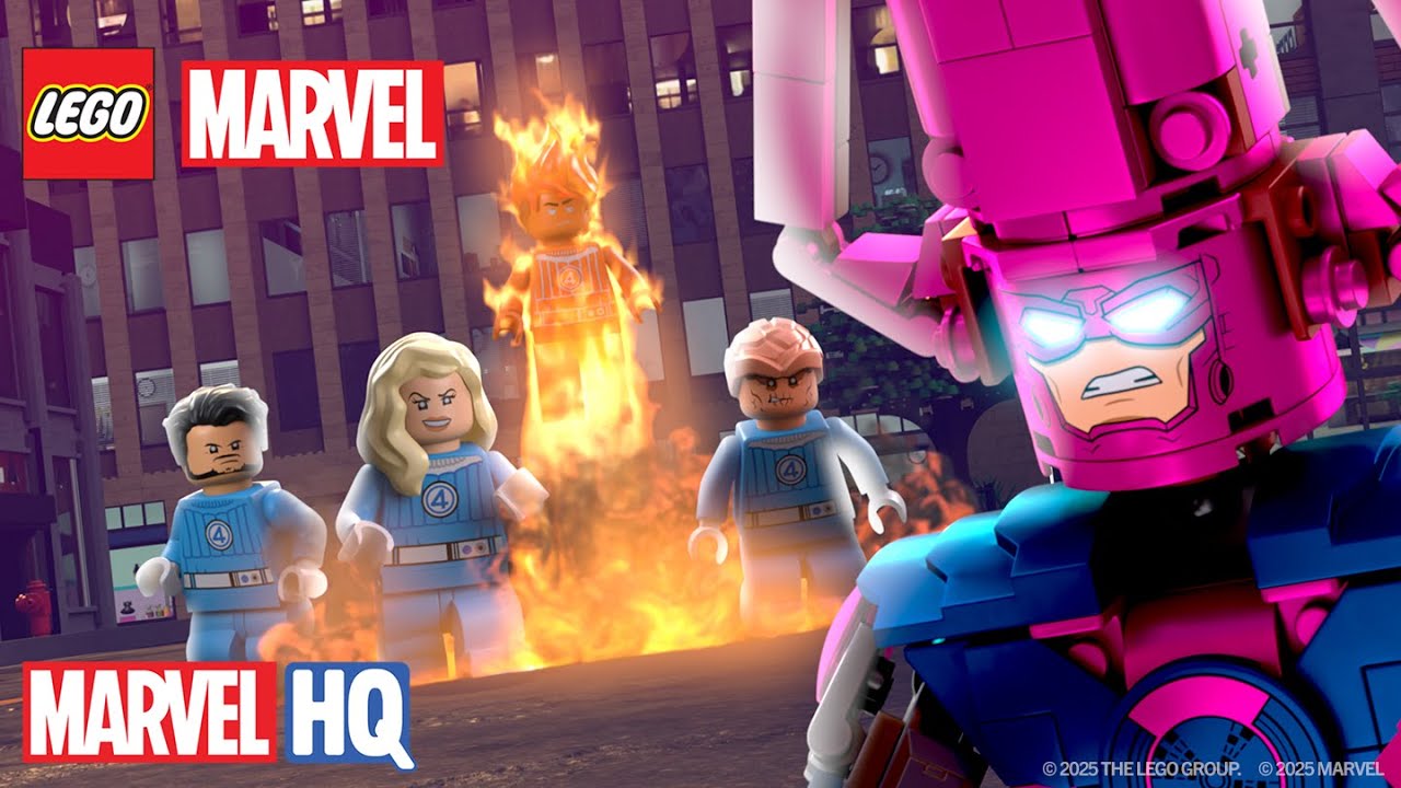 Quarteto Fantástico salva a cidade de Galactus! | LEGO Marvel Avengers