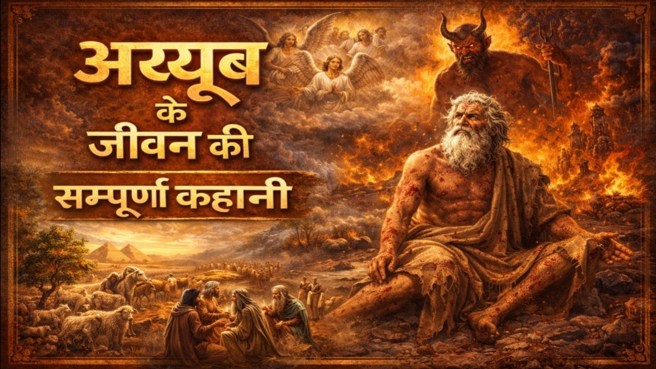 अय्यूब के जीवन की परीक्षा से लेकार मृत्यु तक की कहानी #jesus #love #hindi