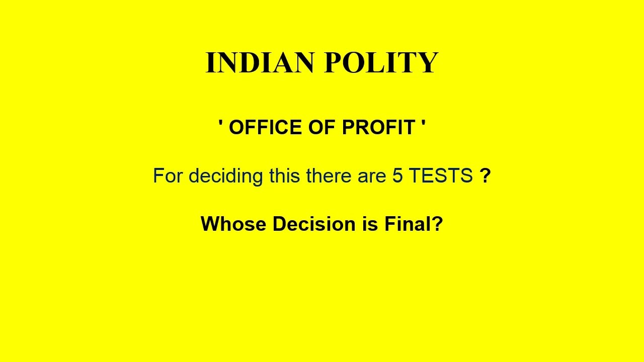 Office of Profit Part-1| Important Articles| Jaya Bachchan Case
