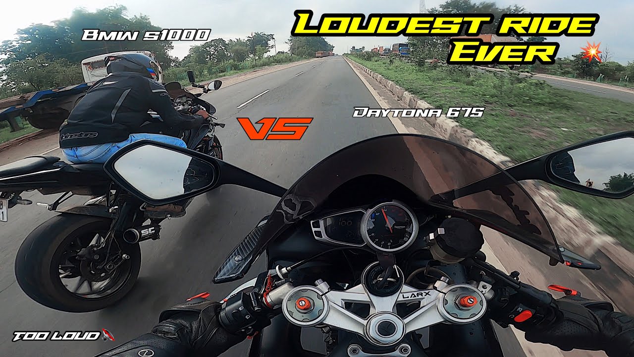 Loud est Ride ever 💥 || Bmw s1000 rr vs Daytona 675 trying its best 👑