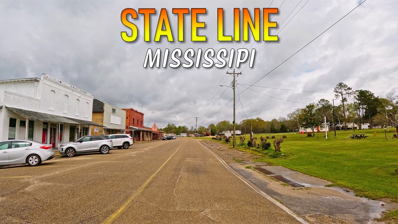 State Line Mississipi Driving Through