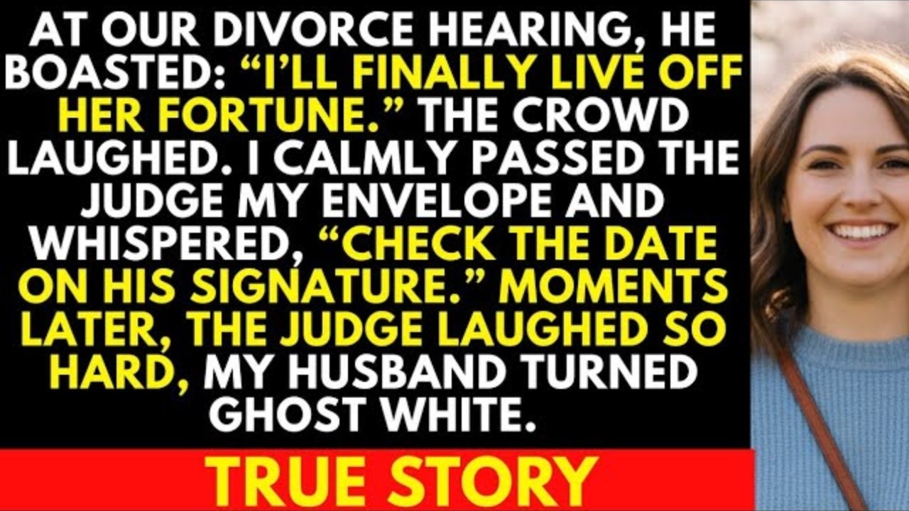 At Our Divorce Hearing, My Husband Boasted He’d Live Off My Fortune—Then the Judge Saw My Envelope