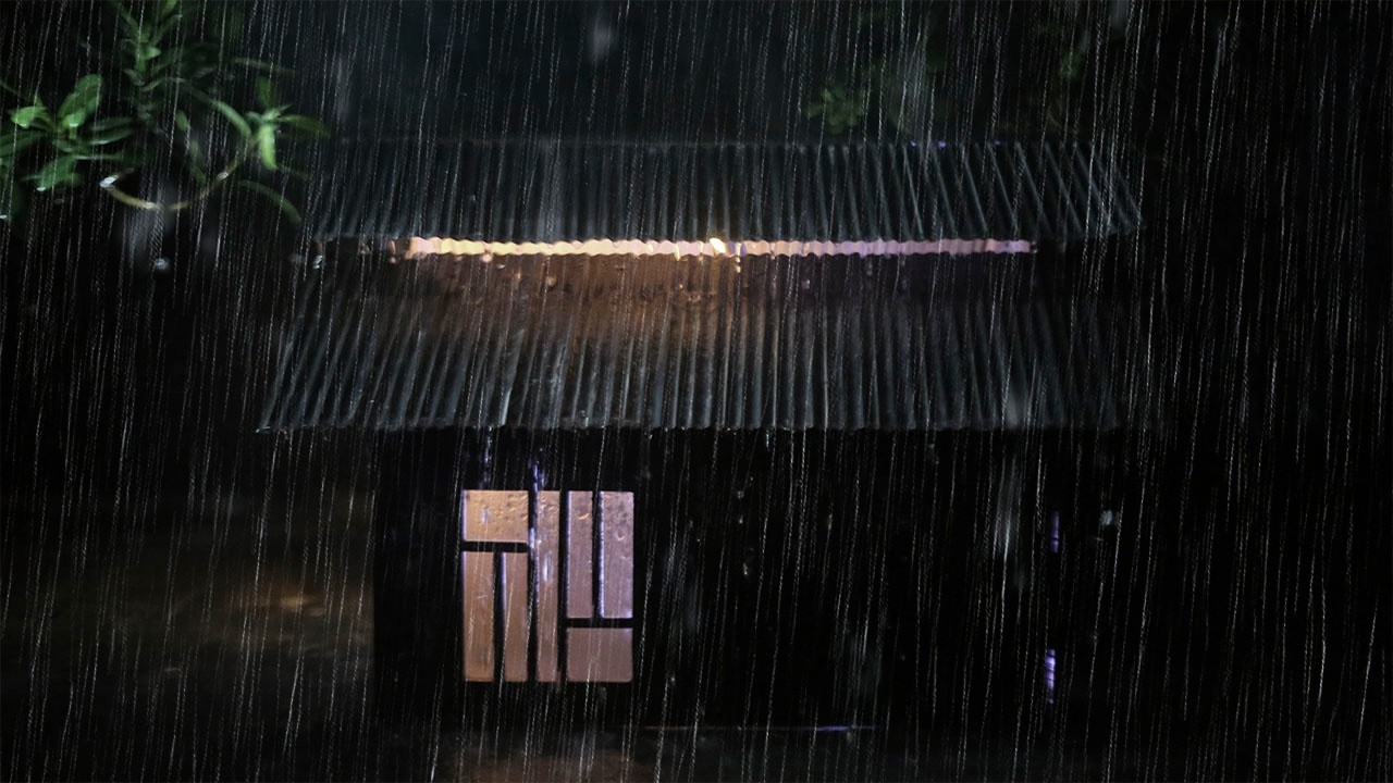 Heavy Rain and Thunder on Metal Roof | Deep Rest ASMR Night Storm Sounds