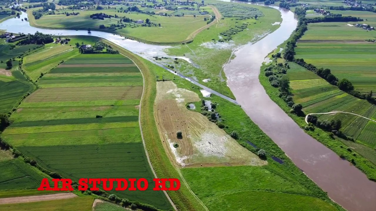 Ujście Raby do Wisły. Uście Solne Małopolska.