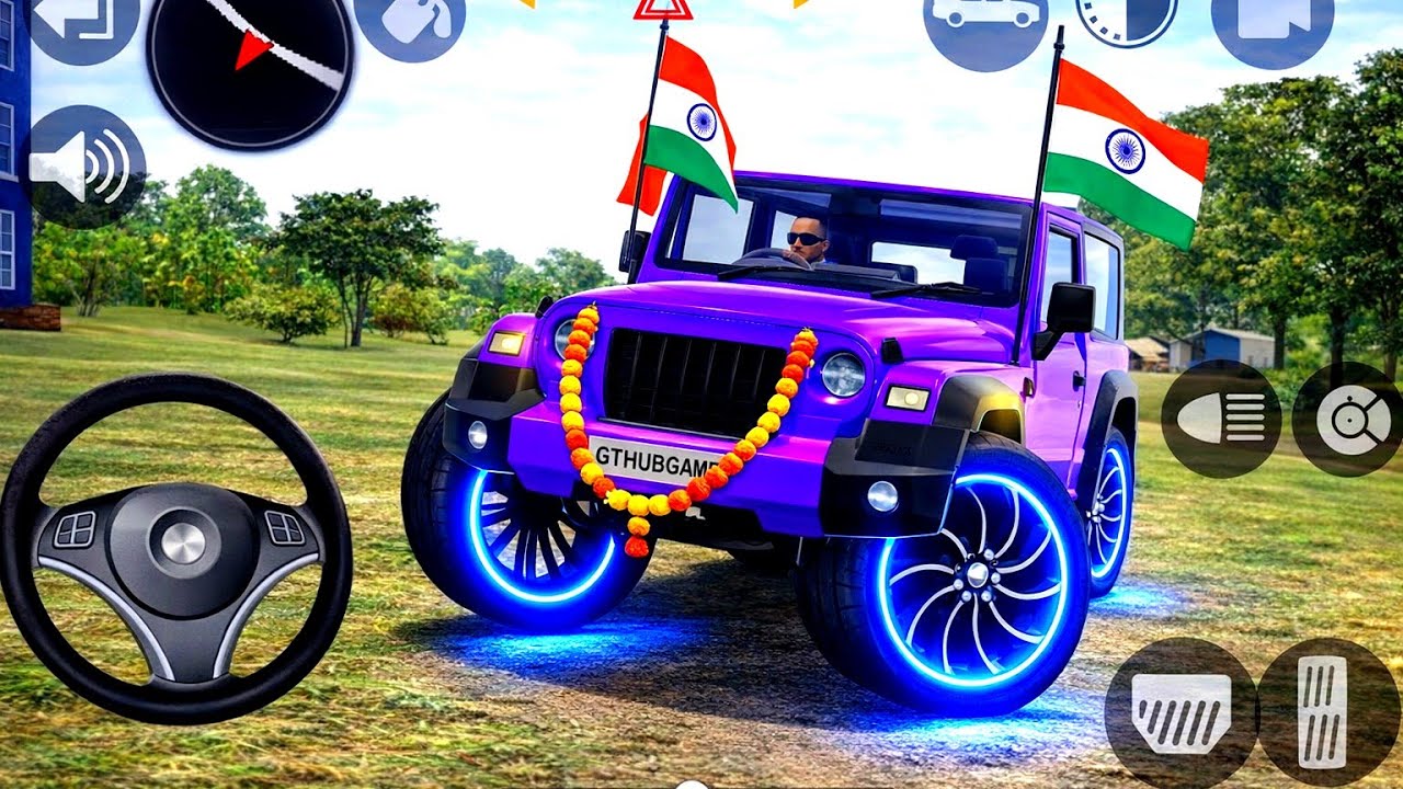 Modified Mahindra Thar😈Games:Indian Blue Thar (Gadi Wala Games) Car Game Android Game - #2025