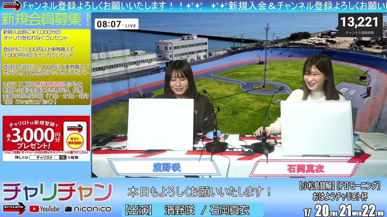 【小松島競輪】おはようチャリロト杯 [FⅡモーニング]  1/20（火）【初日】