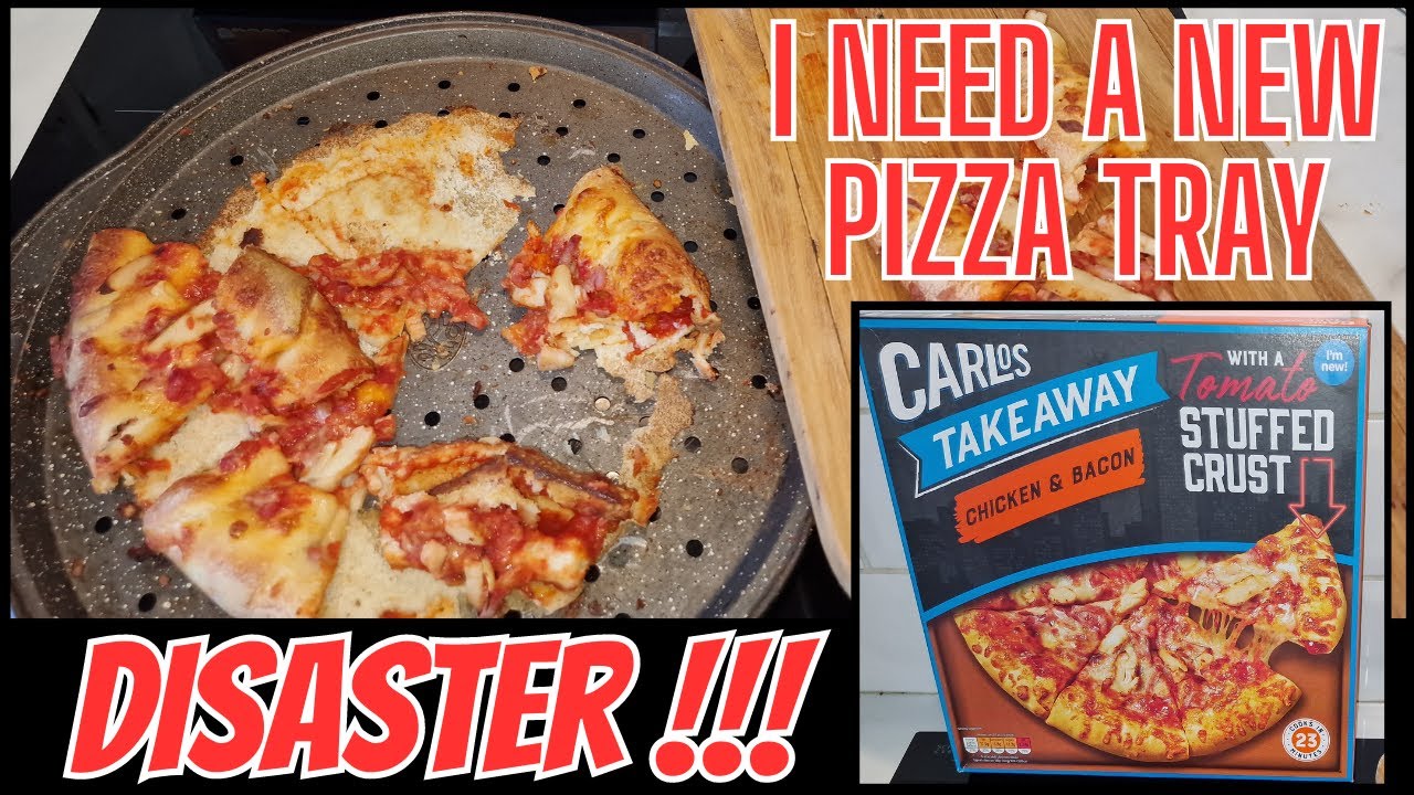 DISASTER !!! - And now i need a NEW PIZZA TRAY - Food Review - Aldi - STUFFED CRUST PIZZA - Rubbish!