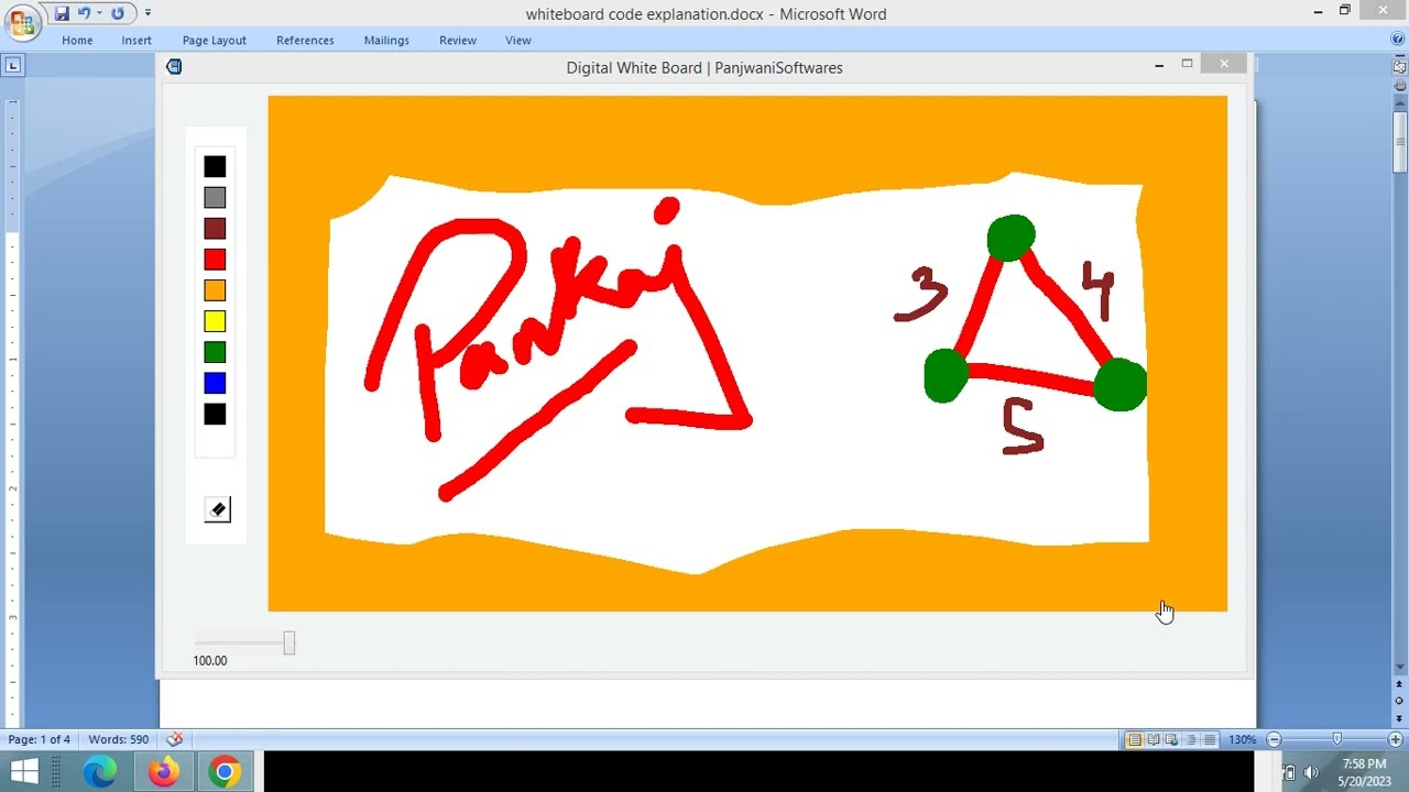 Digital WhiteBoard - 2 using Python Tkinter | Free Source Code