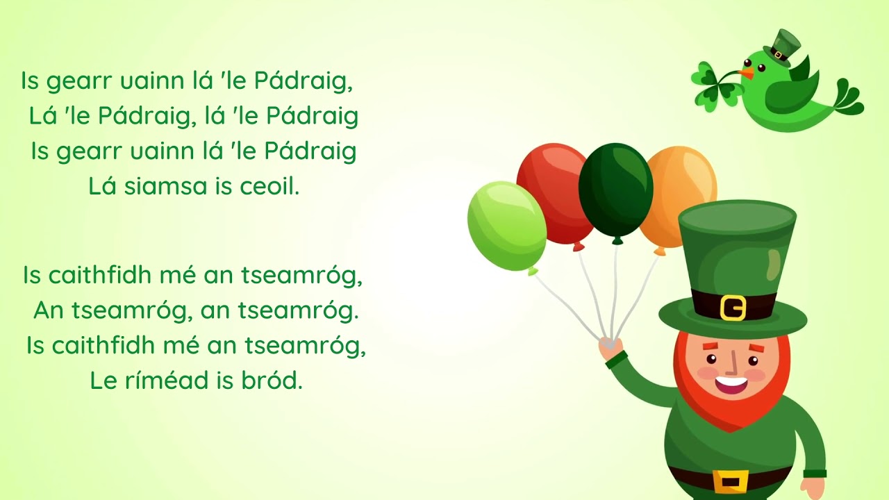 Is gearr uainn Lá 'le Pádraig