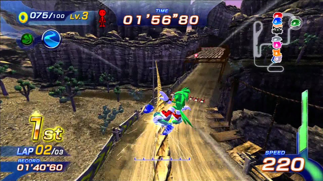Sonic Free Riders: Rocky Ridge (Expert / Free Race) [1080 HD]
