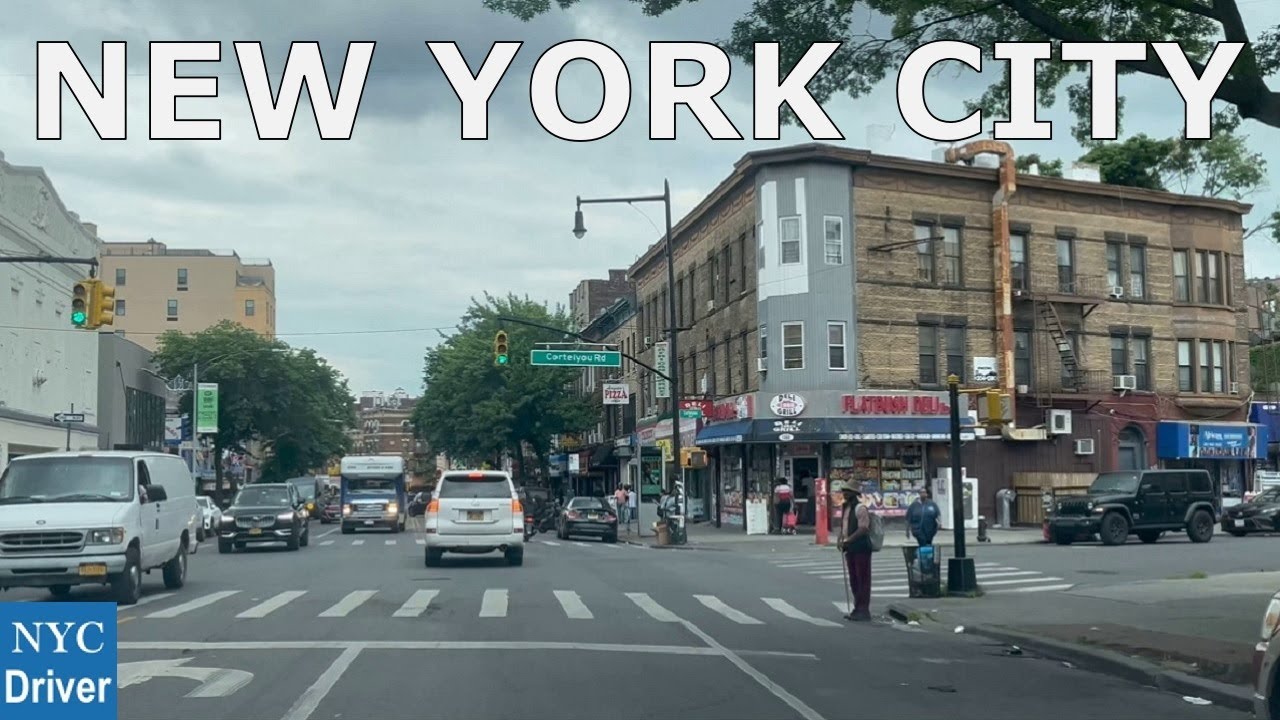 New York City | 4K Driving in Ocean Ave & Parkside Ave & Flatbush Ave, Brooklyn, NYC