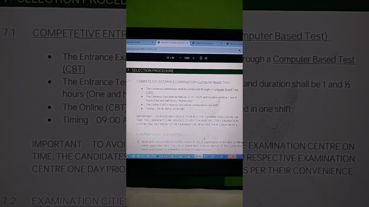 PGIMER Exam Update With Selection Process