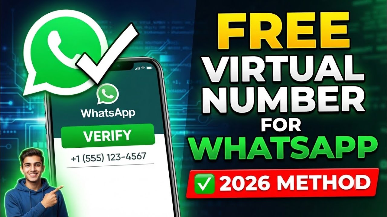FREE Virtual Number for WhatsApp, Telegram & OTP SMS | Fake WhatsApp Kaise Banaye 2026 FREE
