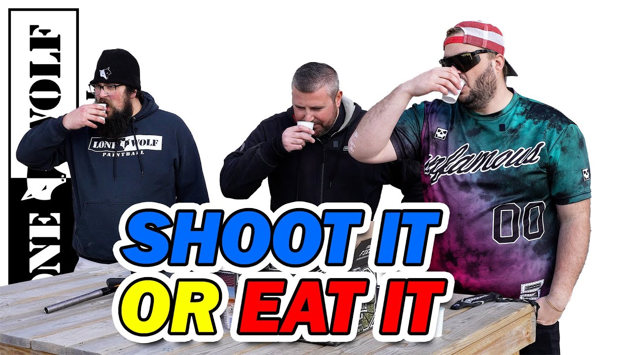 OMG Eww! Winter Shoot It or Eat It Mystery Liquids Paintball Challenge