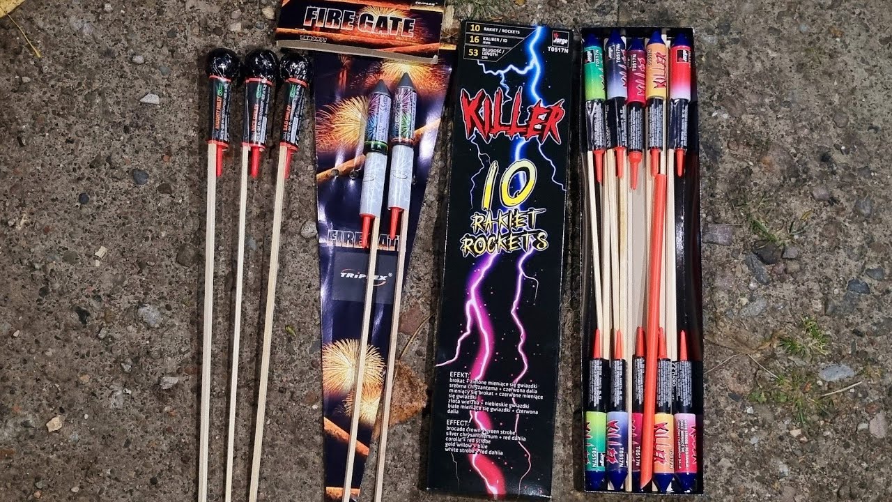 KILLER ROCKETS JORGE VS. BAD SMILEY RAKETEN BLACKBOXX VS. FIRE GATE ROCKETS TRIPLEX - VERGLEICH 2024