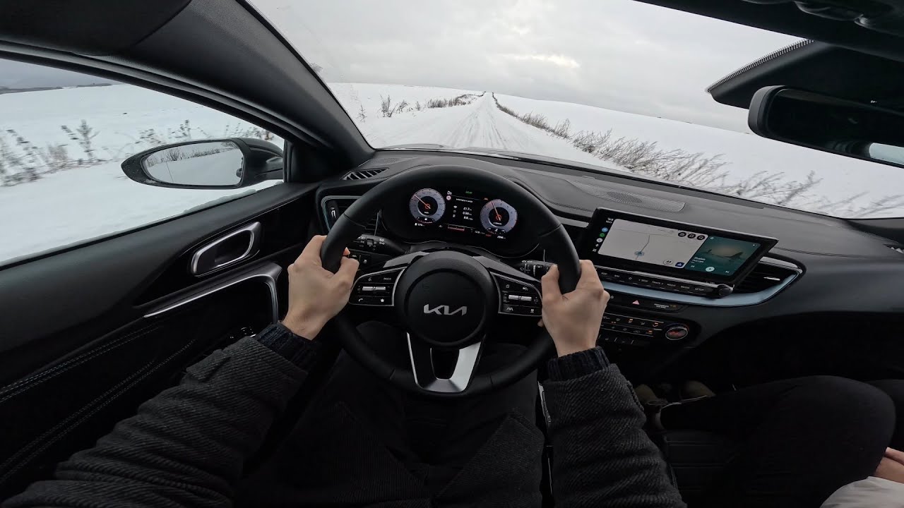 2026 Kia XCeed Sport 1.6 T-GDI 150 HP 7DCT - Snow POV Drive