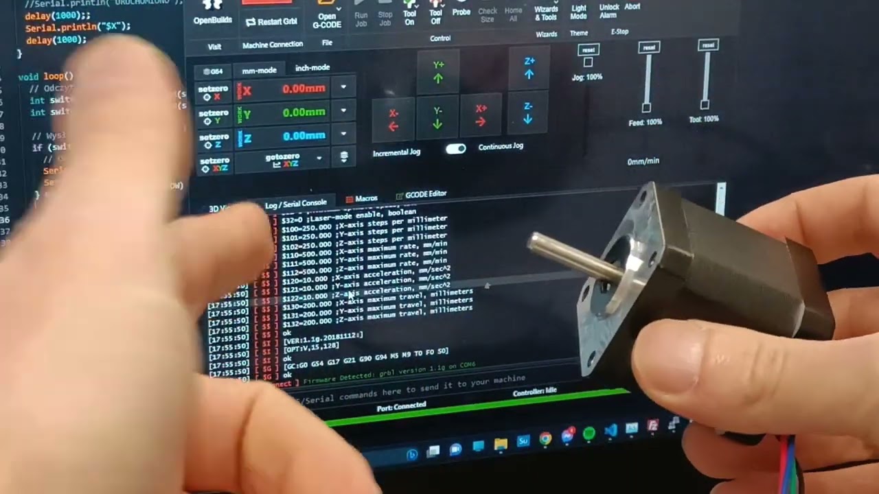 Poradnik: Sterowanie silnikiem krokowym NEMA 17 z przełącznikiem ręcznym i Arduino #DIY #Arduino