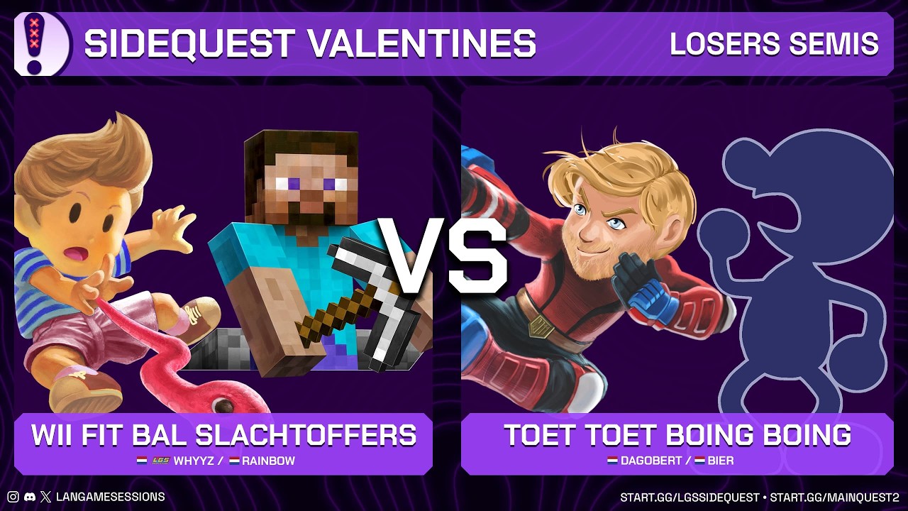LGS | WhYYZ / Rainbow VS Dagobert / Bier - Losers Semis - LGS: The Sidequest Valentines - SSBU
