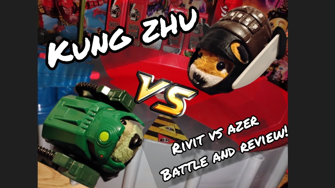 Kung Zhu Rivit Vs Azer Battle and Review!!!        ( Cepia 2010 Zhu-Zhu pets ) 