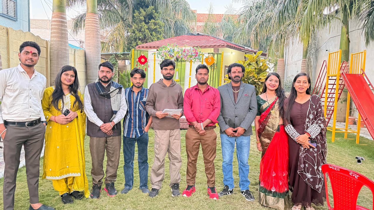 अजनबी दामाद की शूटिंग में आये कक्कू भैया 😊