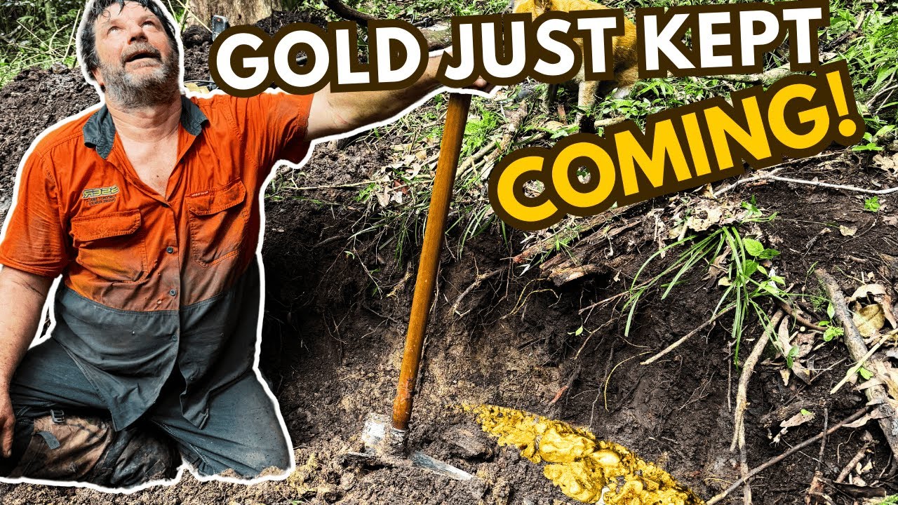Gold Prospecting in Australia, It Just Kept Coming Out of the Bedrock!