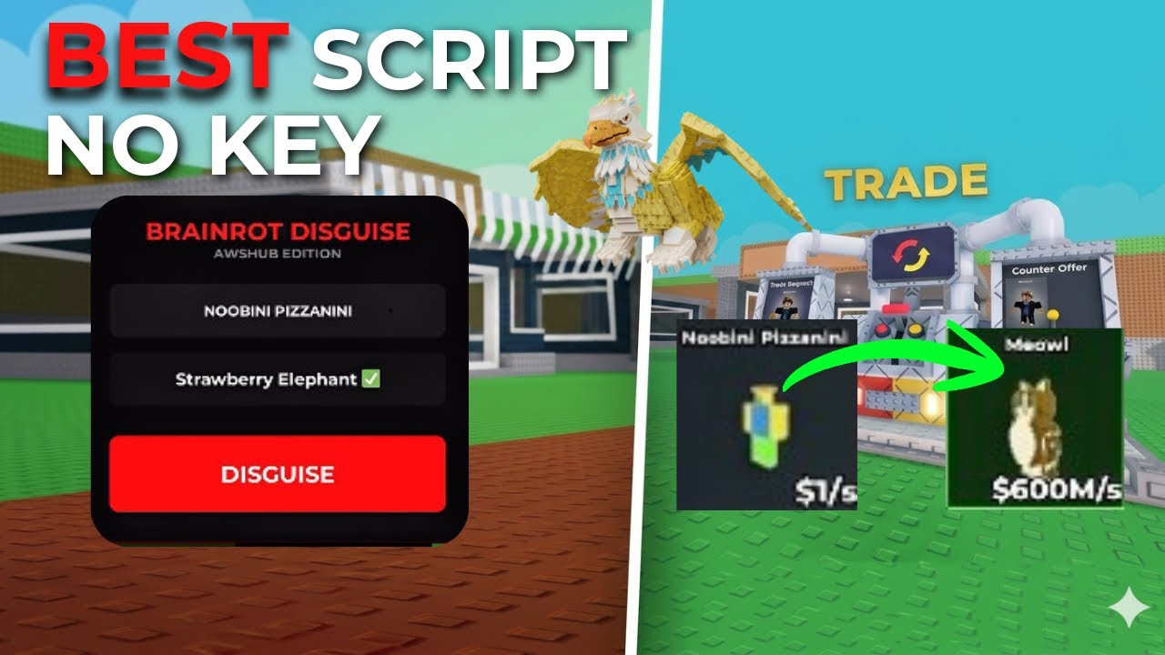 [NEW] BRAINROT DISGUISE SCRIPT | STEAL EVERY BRAINROT | KEYLESS | PASTEBIN 2026
