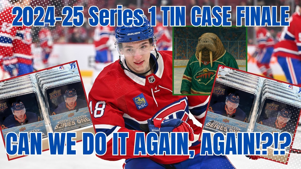 OUTBURST YOUNG GUNS LUCK IS HERE! 2024-25 Upper Deck Series 1 Retail Tin case finale!