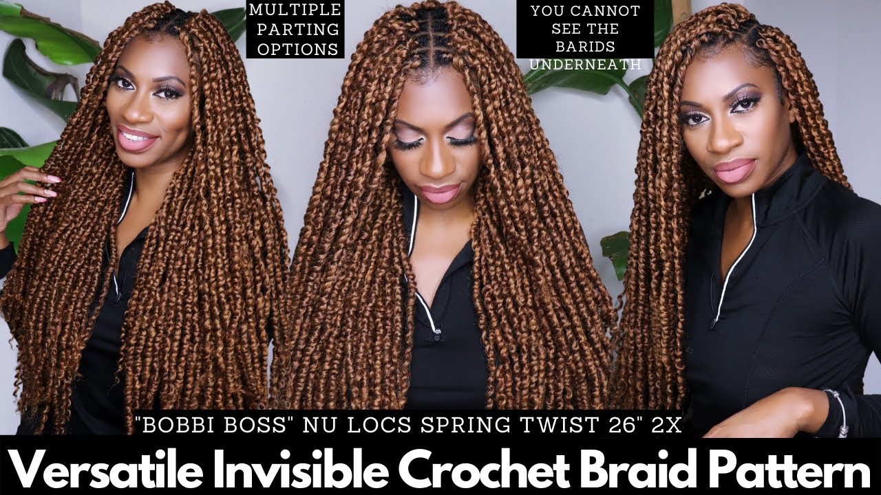 Upgraded My Invisible Illusion Individual Braid Crochet Pattern - Bobbi Boss Nu Locs Spring Twist 26