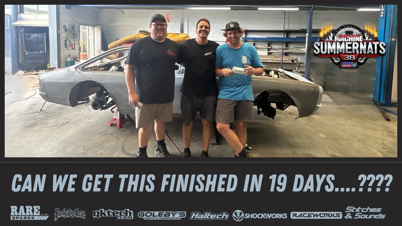 19 DAYS TO HAVE THIS DIESEL TORANA FULLY COMPLETE, RUNNING AND PAINTED...