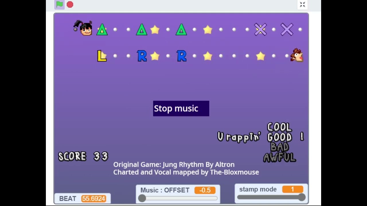 Jung rhythm stage 6 on scratch