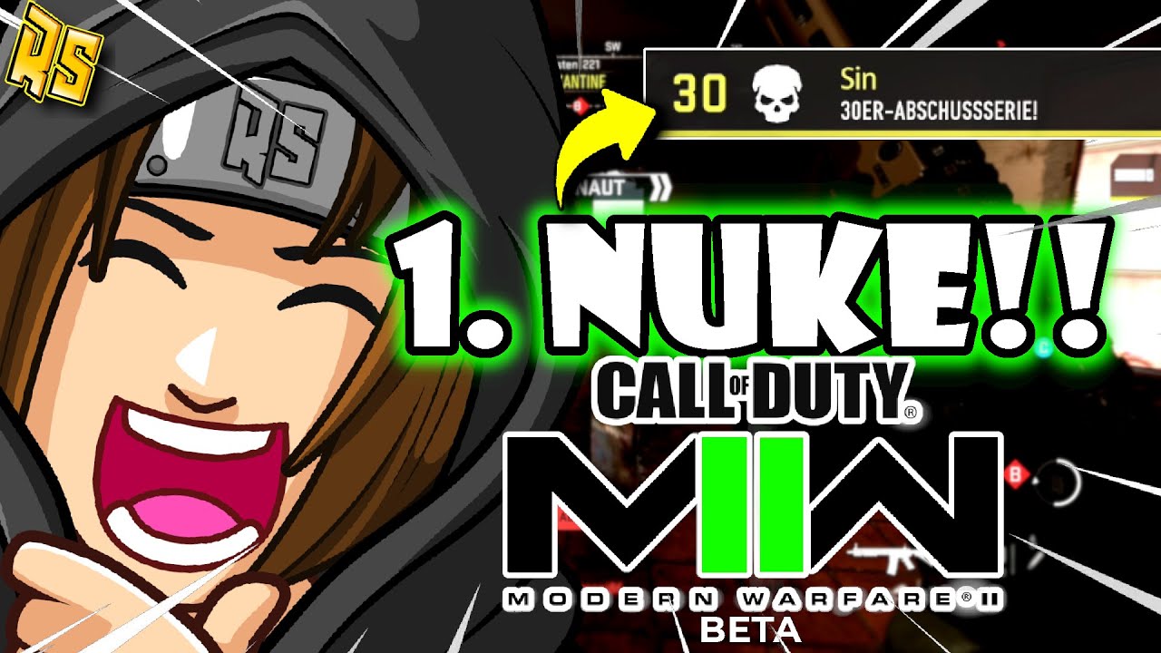 DIE 1. NUKE IN MW2! (30er Gunstreak) | Modern Warfare 2 Worlds First Beta Nuke | Real Sin
