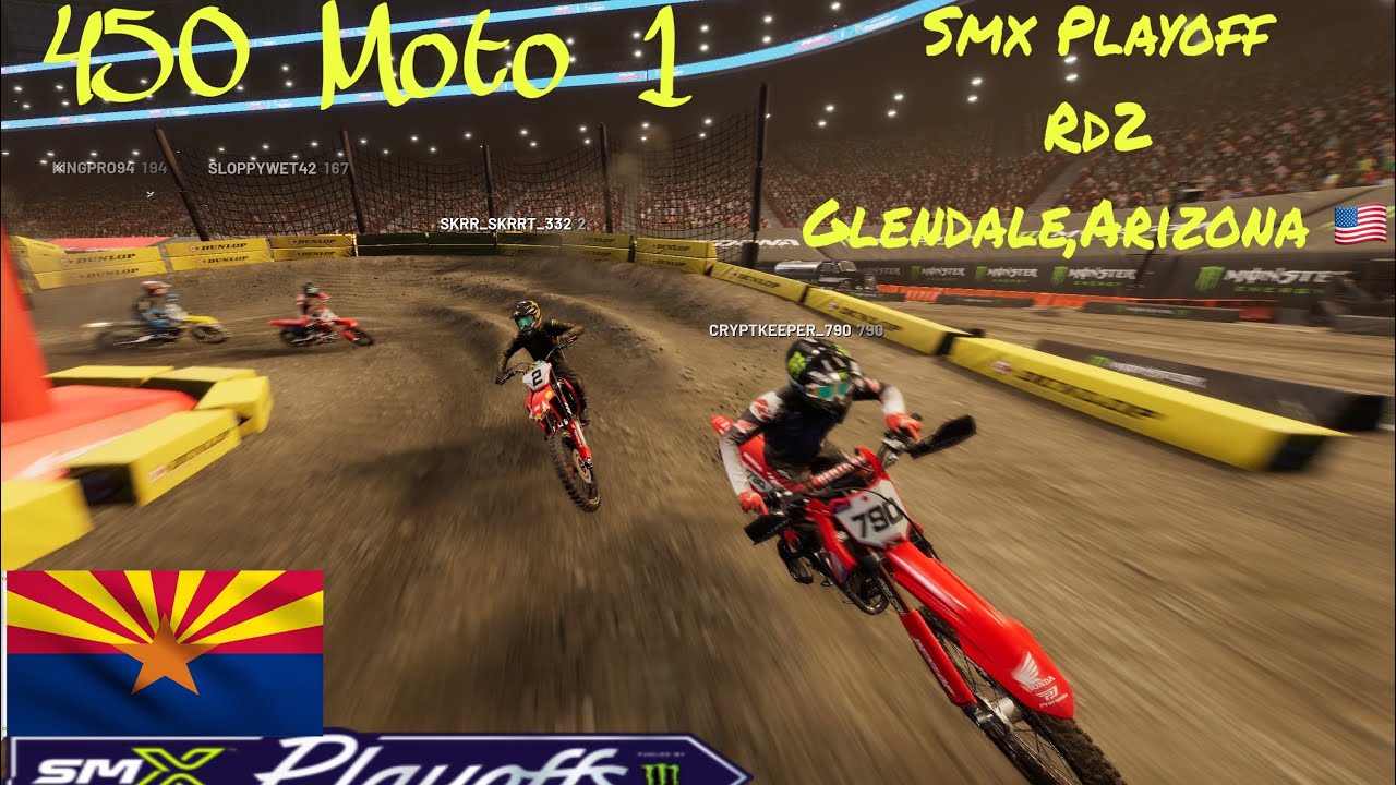 Ama smx league SMX PLAYOFFS round 2 Glendale 450 Moto 1 