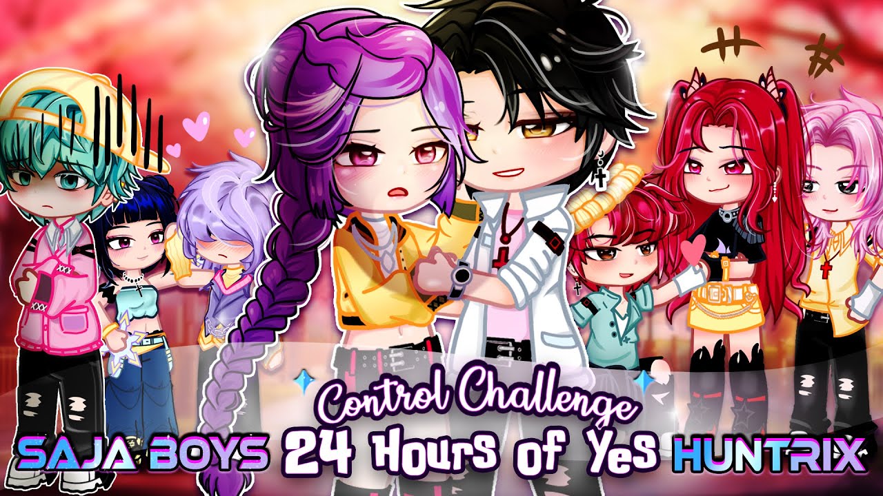 Saja Boys Control Challenge 24 Hours of Yes with Huntrix - KPOP Demon Hunters | GCMM | [Moon Gacha]