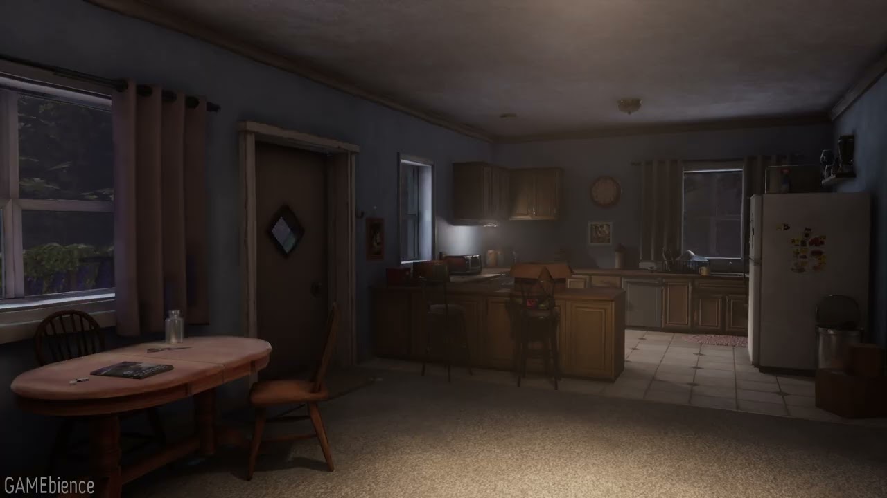 3 Hour - South of Midnight - Kitchen with Radio Ambience