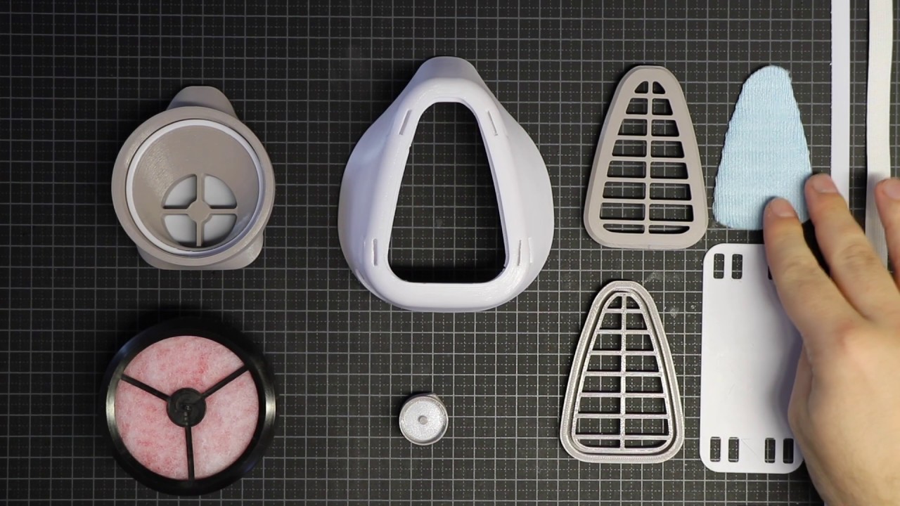 3D printed respirator mask