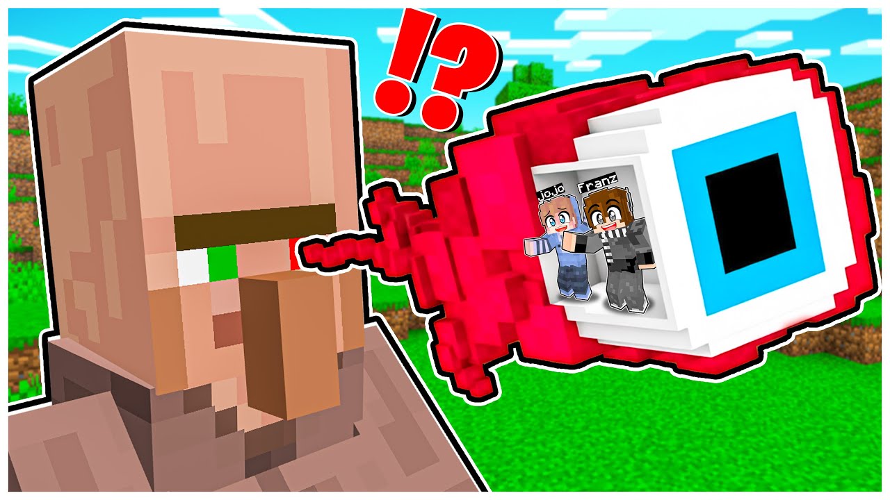 FRANZ & JOJO MASUK KE DALAM MATA BAPAK VILLAGER ADA RAHASIA TERSEMBUNYI di MINECRAFT