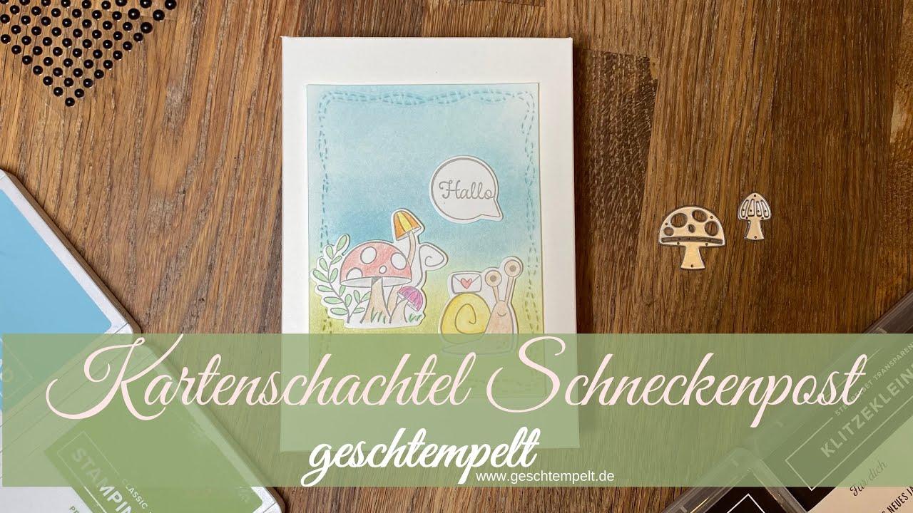 Kartenbox Schneckenpost - eine Anleitung für eine Box und 3 Karten mit den Produkten von Stampin´Up!