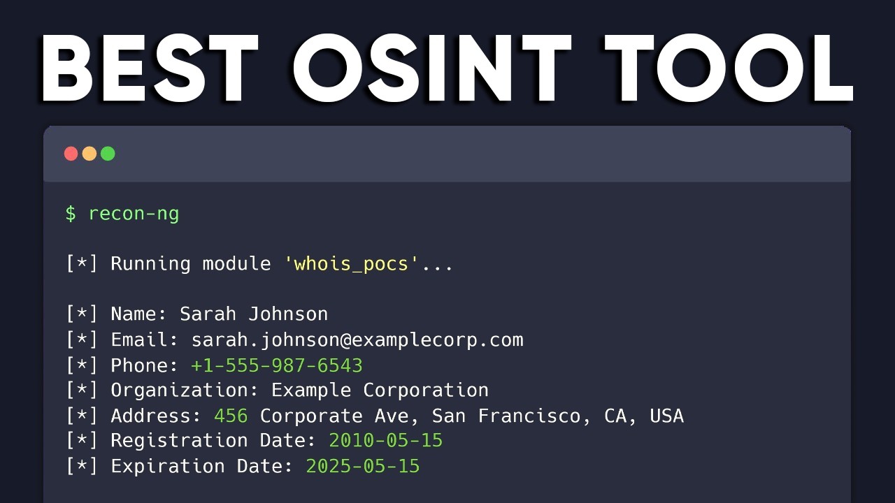 Это лучший инструмент OSINT, который я когда-либо использовал!