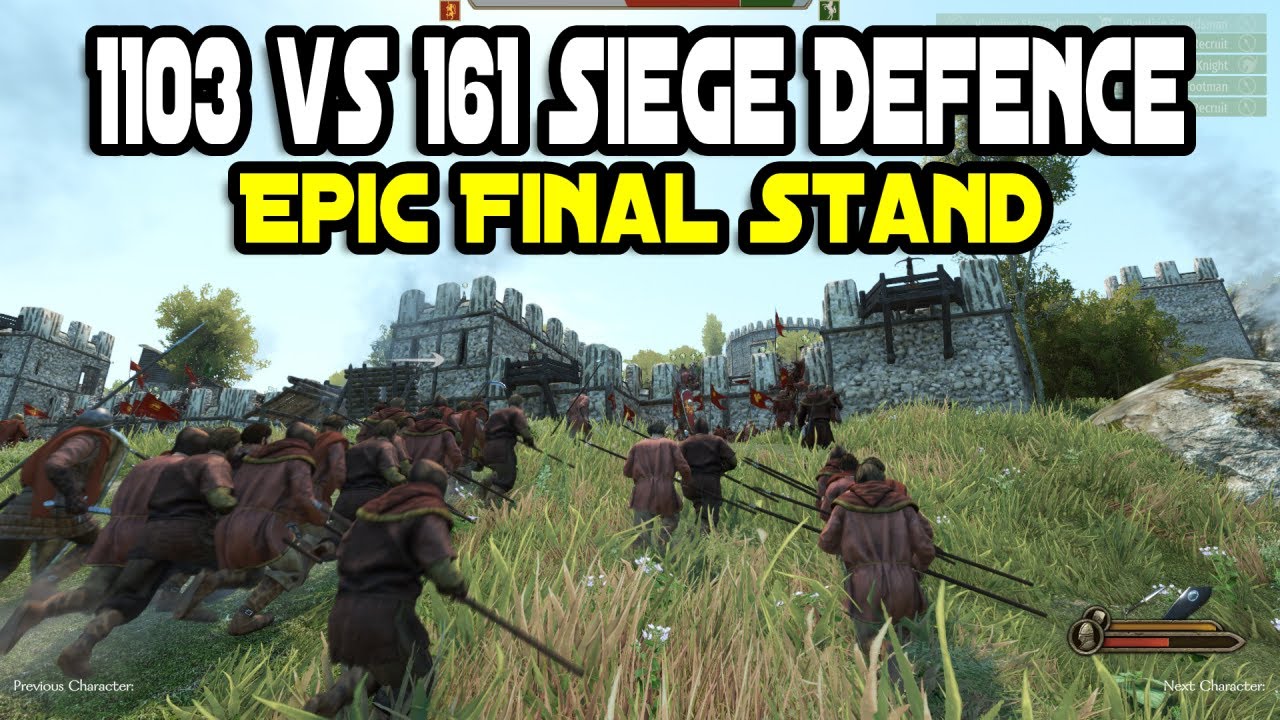 1103 vs 161 Siege Defence Epic Final Stand - Mount & Blade 2: Bannerlord