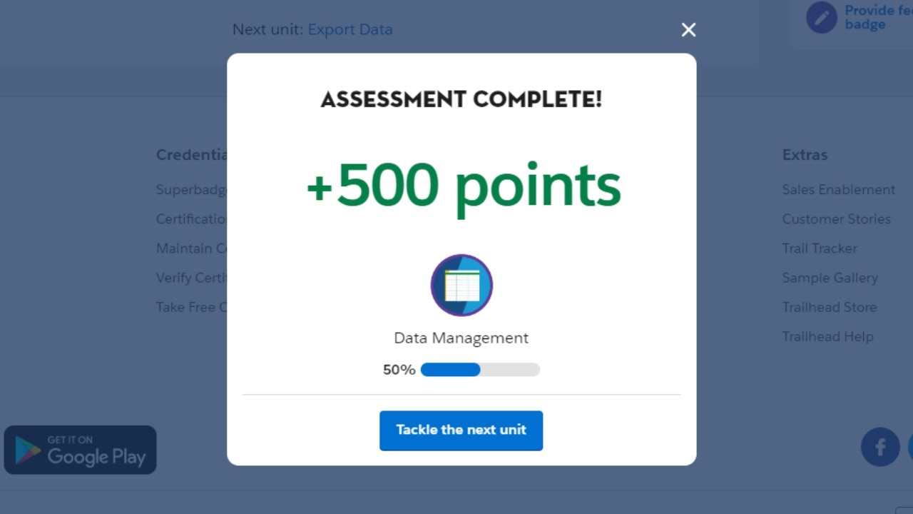 Импорт данных Salesforce Trailhead — Управление данными