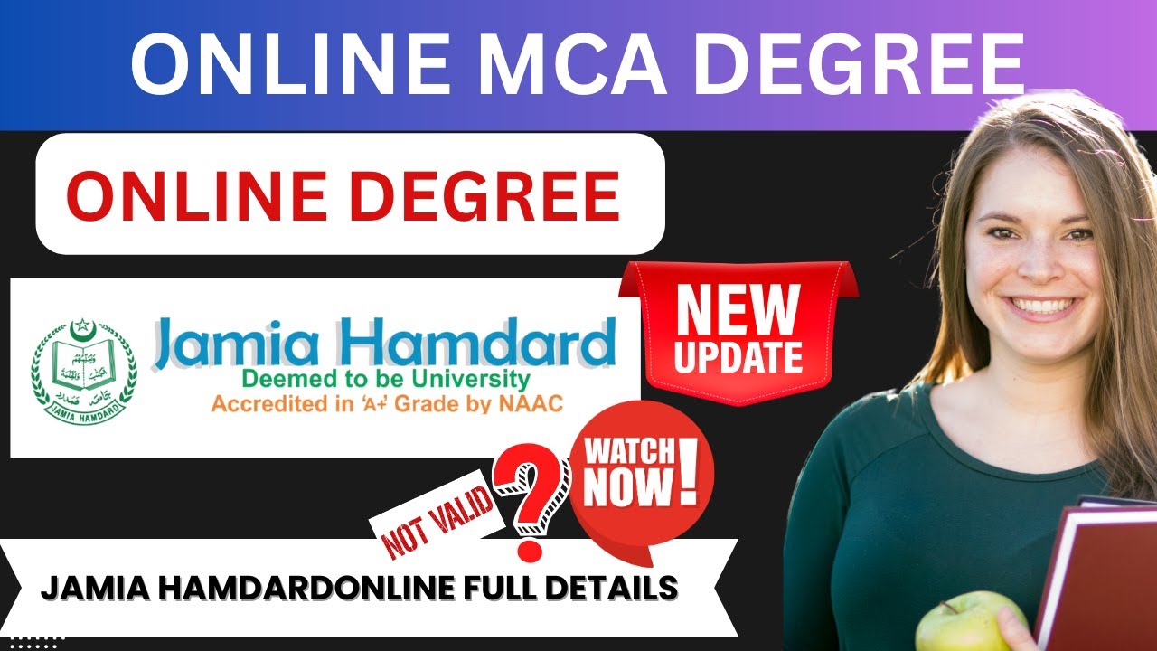 Jamia Hamdard University Online MCA Courses , Fees | Online MCA Degree Full Details