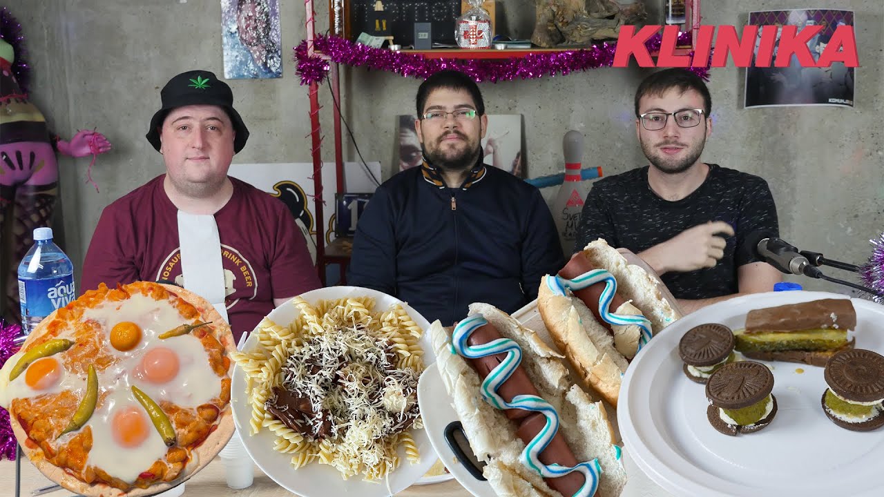 Testiranje najgorih kombinacija za jelo - Hot dog sa pastom za zube? 🤮🤮🤮 - Podrig, Pera & Bore Show